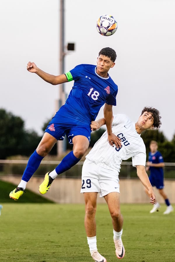 American University Men's Soccer Action shot